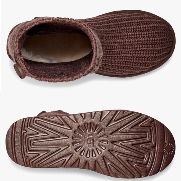 UGG Classic Cardi cabled knit boots burnt cedar - Picture 4 of 12